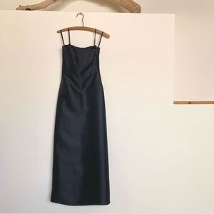 Silk Strapless High Waist Gown